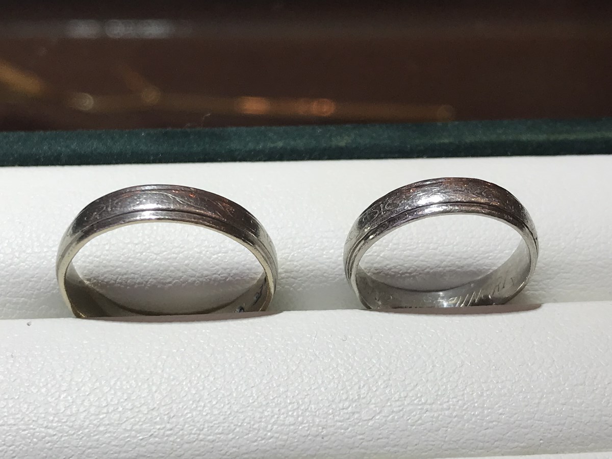 他店で購入した結婚指輪（マリッジリング）のサイズ直しと新品磨き 